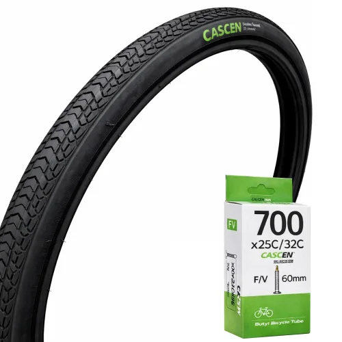 바이클로스 _ CASCEN 카센 자전거타이어 700x28c + 튜브 60mm, 1개