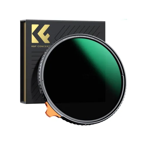 케이앤에프컨셉 NANO-X 블랙미스트 1 / 4 + 가변 ND2-ND400 2 in 1 렌즈필터 8K AGC Glass 77mm, 단일상품