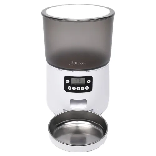 디토펫 반려동물 자동급식기 4L, 1개, 화이트, 4L