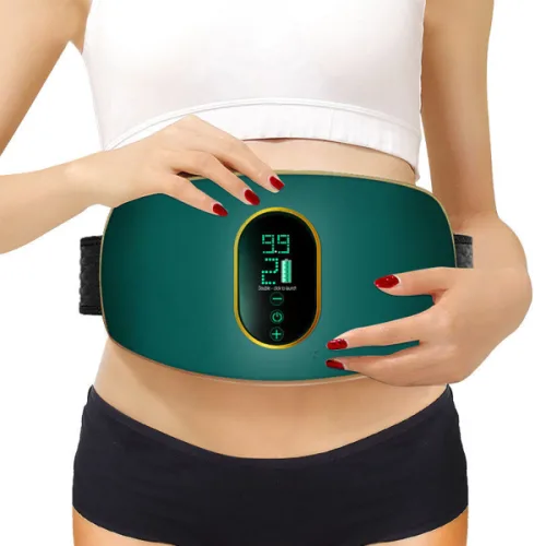 EMS 허리 복부 마사지 벨트 온열 및 진동 슬리밍 지방 연소기 바디 쉐이핑 배 등 다리 근육 통증 완화