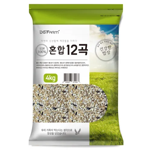 대구농산 건강한밥상 국산 혼합 12곡, 4kg, 1개