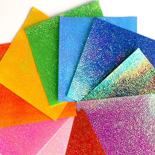 학종이 반짝이 펄 색종이 홀로그램 무지개 7x7cm 100매, 1팩, 10색