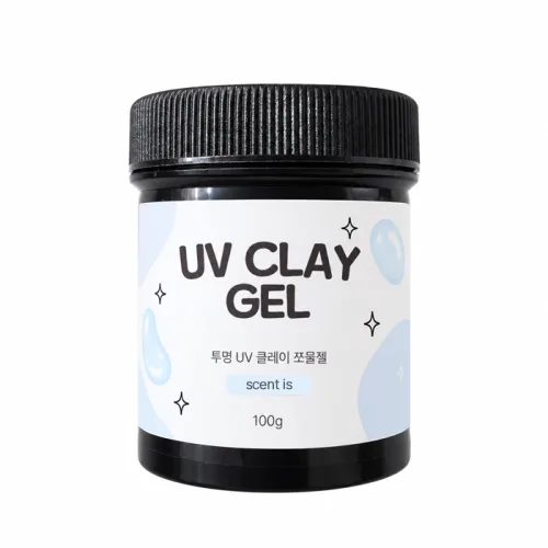 투명 uv 클레이젤 100g 쪼물젤 말랑젤 3D 엠보 캐릭터 셀프 젤 네일아트 재료