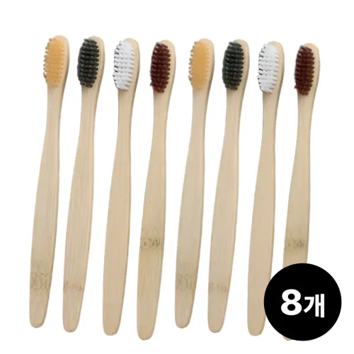 해보닉 제로웨이스트 대나무 칫솔 8p, 1세트, 8개입