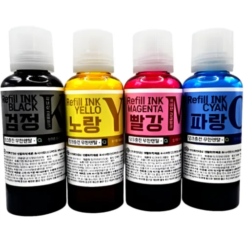 [4색세트] 대용량 엡손 L3256 L6190 L3156 L6290 L6270 잉크 001 003 호환, 1개, [4색세트] 200ml 엡손잉크