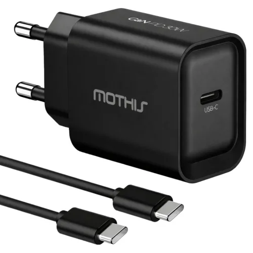 모디스 30W GaN PD 3.0 PPS 초고속 충전기 어댑터 + C to C 초고속 케이블 1.2m 세트, 블랙, 1세트