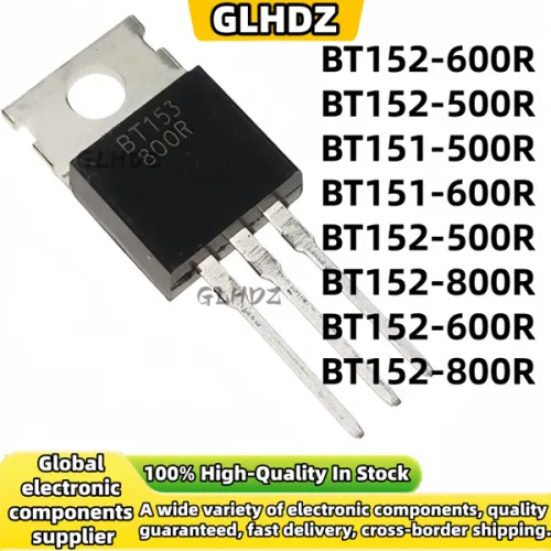 10개 - 50개 BT151-500R BT151-600R BT151-800R BT152-500R BT151 BT152 사이리스터 500V 12A SCR 실리콘