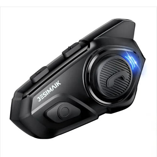JESIMAIK R16Pro 오토바이 헬멧 블루투스 헤드셋 헬멧용 이어폰 퀄컴 듀얼 칩 6인 통화 FM 라디오 통신 거리 1500m IP67 방수방진 소음제거 HIFI, 블랙, R16 PRO