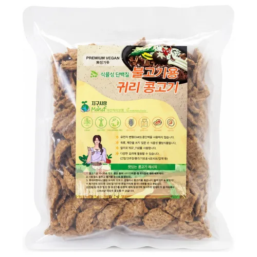 비건채식마켓_귀리채식콩고기(불고기용) 1kg, 1kg, 1개
