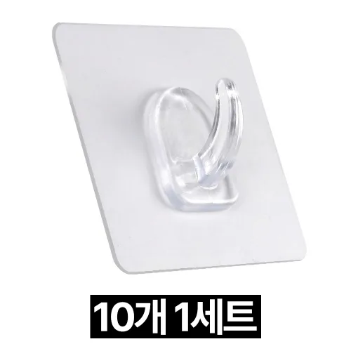 제롯 일체형 부착 고리 벽걸이 접착식 후크