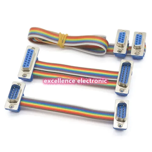 1pcs D-SUB DIDC 9 15 25 37Pin DB9 DB15 DB25 DB37 Male Female 케이블 D-SUD 직렬 포트 커넥터 어댑터 RS232 COM 연장 케이