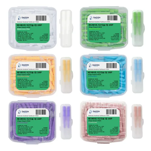 메디메이트 치간칫솔 i형 E-PACK 100P + 2P케이스, 0.4mm, 100개입, 1개