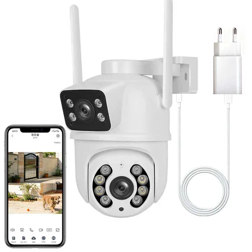 600만화소 무선 cctv 실외용 WiFi 홈 카메라, 1개, IPC-HS08-White