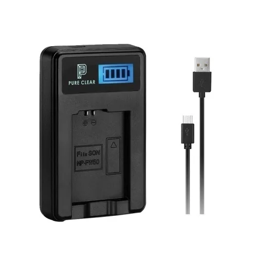 퓨어클리어 올림푸스 BLM-5 LCD 카메라 배터리 USB 충전기