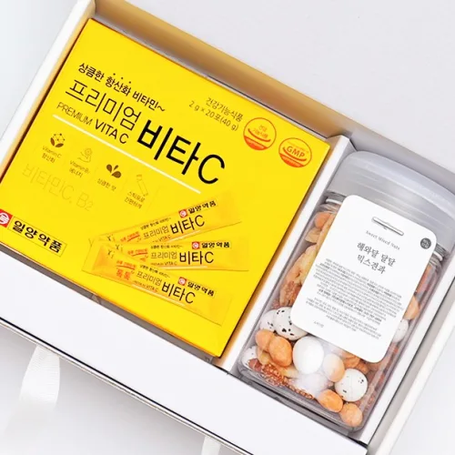 비타민 40포+달달믹스견과 답례품 세트, 비타민 40포+달달믹스견과, 1세트