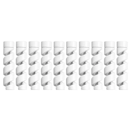 케이블 단선방지 보호스프링 충전기 보호캡 케이블 프로텍터 10PCS, 화이트 10PCS, 6세트