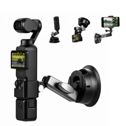 GoPro Pocket 4/3/nano/Action 6/Insta360 X5/GoPro 및 기타 GoPro 카메라와 호환되는 범용 차량용 흡착식 마운트입니다, 1개, 흡착컵