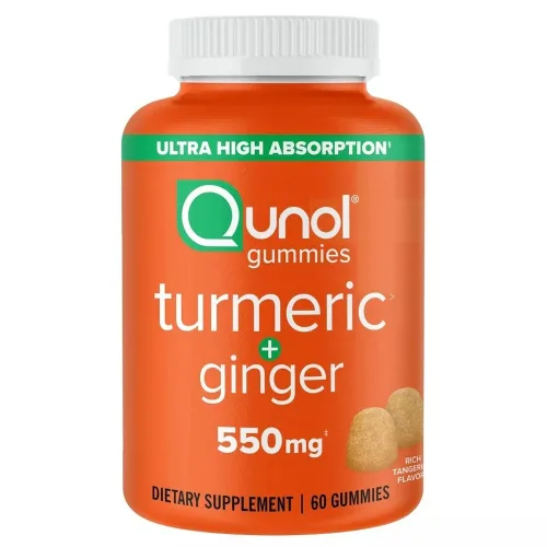퀴놀 터메릭 + 진저 550mg 리치 탠저린 플레이버 구미, 1개, 60정