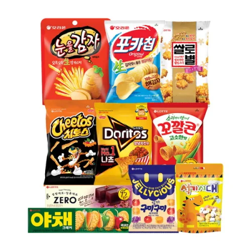 과자선물세트 10종 (포카칩,치토스,도리토스,눈을 감자 등)
