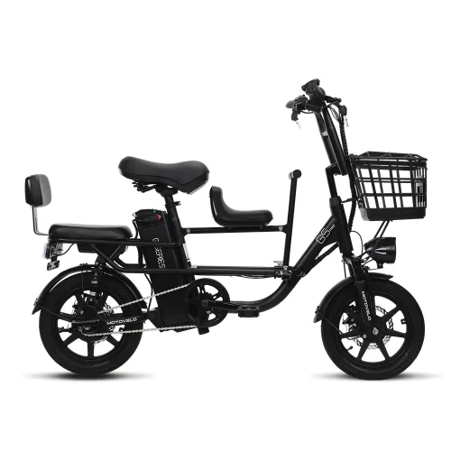 모토벨로 G5 프로 전기자전거 500W 48V 2인승, 블랙, 알루미늄