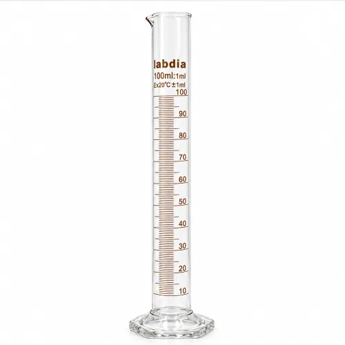 유리 메스실린더 10ml 25ml 50ml 100m 200ml 영재과학사, 1개, 100ml