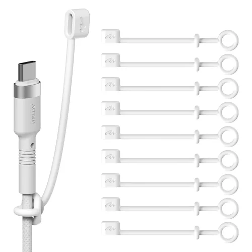 아트뮤 USB 단자 실리콘 보호캡 C타입 화이트, 10개