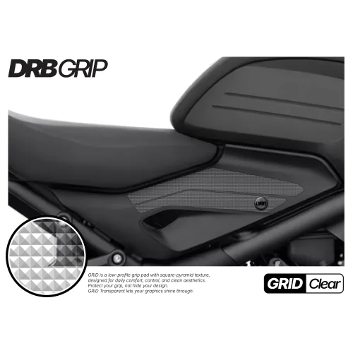 디알비그립 트라이엄프 트라이던트660 21~ 그리드 투명 DRB GRIP 니그립패드