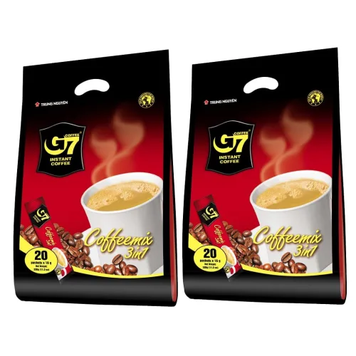 트룽응우옌 — G7 3인1 인스턴트 커피 — 볶은 원두 블렌 Trung Nguyen — G7 3 in 1 Instant Coffee — Roasted Ground Coffee Bl
