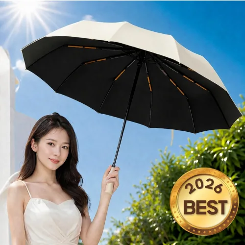 제오픽 초강력 튼튼한 3단 자동 우산 양산