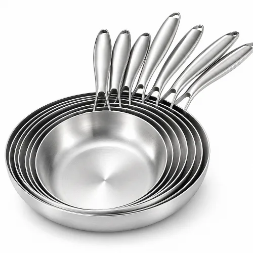 CookBuddy 통3중 스텐 후라이팬 인덕션 스텐팬 304 스테인리스 프라이팬, 1개, 26cm