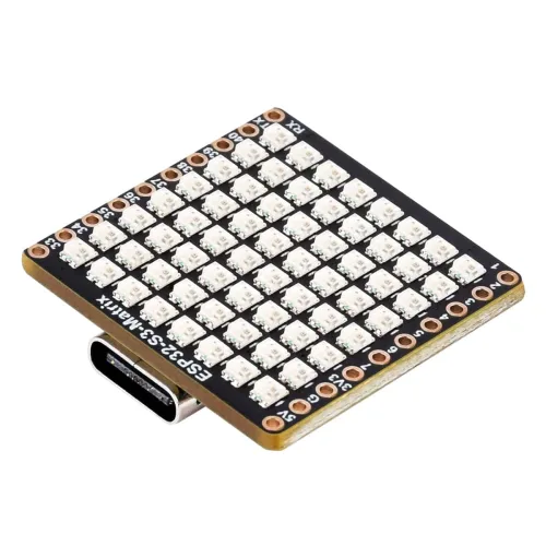 ESP32-S3 8x8 RGB LED 매트릭스 개발보드 WiFi BLE Type-C, 5개, ESP32-S3 Matrix