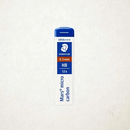 스테들러 샤프심 마스 0.5mm HB 필기구 학생용 250 05-HB 12개입