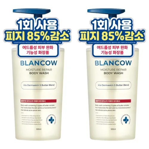 블랑카우 BHA 여드름 기능성 바디워시, 2개, 500ml
