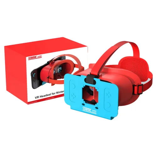 호후 닌텐도 스위치2 VR 고글 헤드셋 헤드 스트랩 스위VR, 블루레드, 1개, 단일상품