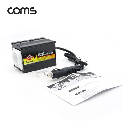 Coms 300W 파워 인버터 / 차량용 시가잭(시거잭) 전원 충전기(야외 파티 캠핑 여행 등) 12V to AC 콘센트 SPS-300