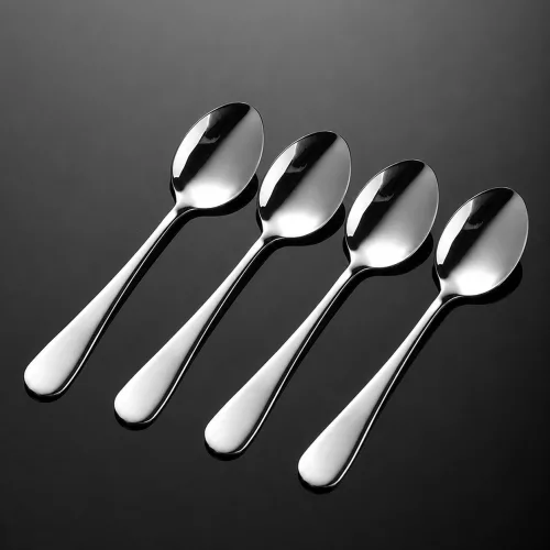 굿라이프 티스푼 4세트 12.6cm, 4개, 실버