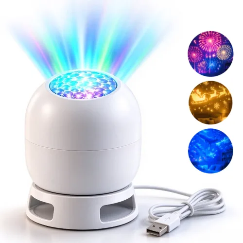 led 가정용 크리스마스 무드 프로젝터 조명 크리스마스 프로젝터 크리스마스 무드등 별빛 프로젝터, 1개, 혼합 오션