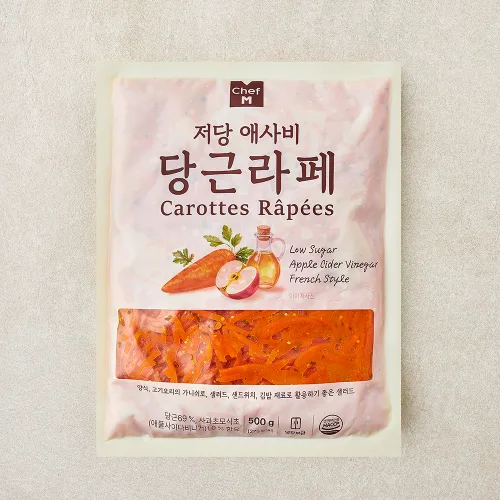 쉐프엠 저당 애사비 당근라페, 500g, 1개