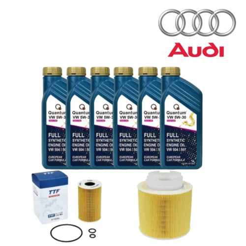 VW504 507 아우디 A6 C8 엔진오일 + TTF오일필터 + 에어필터 세트 19년이후, 1개, 아우디, A6 45 TFSI (DPA)