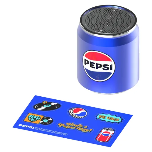 펩시 블루투스 5.4 무선 미니 휴대용 스피커, PEP-MBS01, 블루