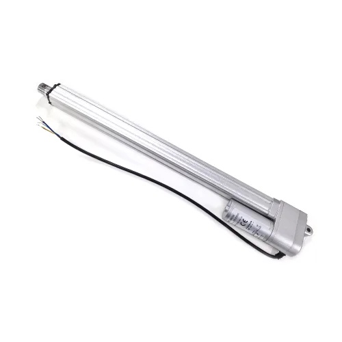 24V 리니어모터 액추에이터 400mm 스트로크 / 300N / 60W 전동 실린더, 1개, 실버