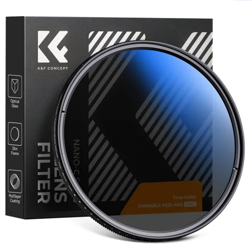 2027년형 신제품 K&F NANO C 시리즈 트루컬러 가변 ND2-400 렌즈 필터, 1개, 46mm