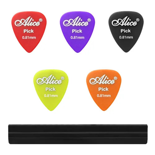 LINJIN 마이크스탠드 기타 피크홀더 피크꽂이+기타피크 5개 세트 Mic Stand Pick Holder, 1세트