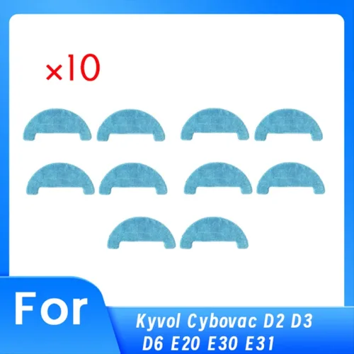 Kyvol Cybovac D2 D3 D6 E20 E30 E31 로봇 진공과 호환용 10 PCS 걸레 천으로 향상된 청소 효율성