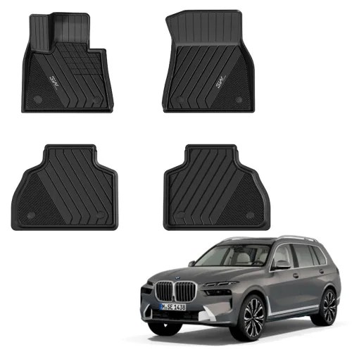 3W에코라이너 TPE 1열 + 2열 카매트 세트, BMW X7 G07 6인승 2019년 06월, BLACK