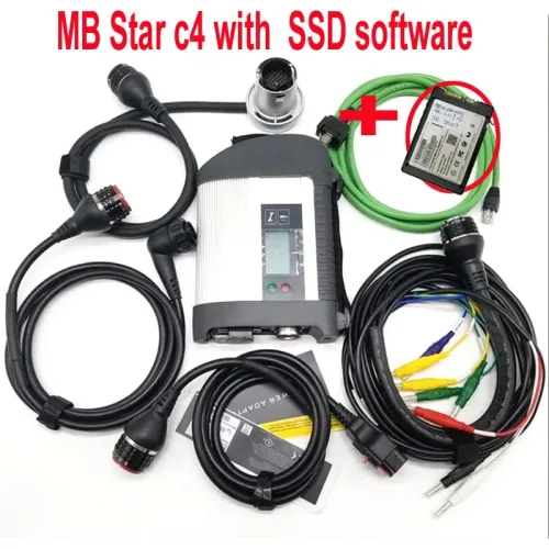 Obdstar 진단 MB Star C4 자동 OBD2 자동차 스캐너 ODB C4 멀티플렉서 SD 연결 WiFi C4 W204 W212 노트북 T, Mercedes-Benz