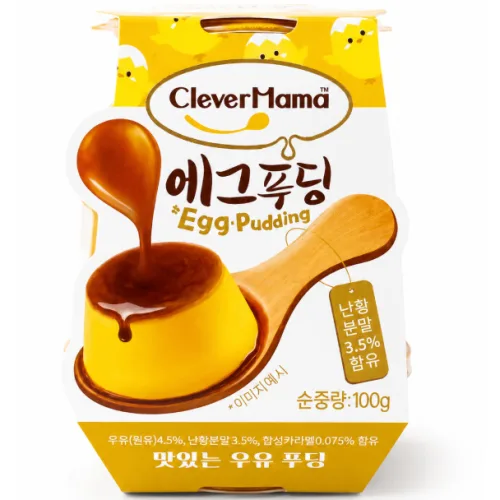 미래홀딩스 클레버마마 에그푸딩 카라멜, 24개, 100g