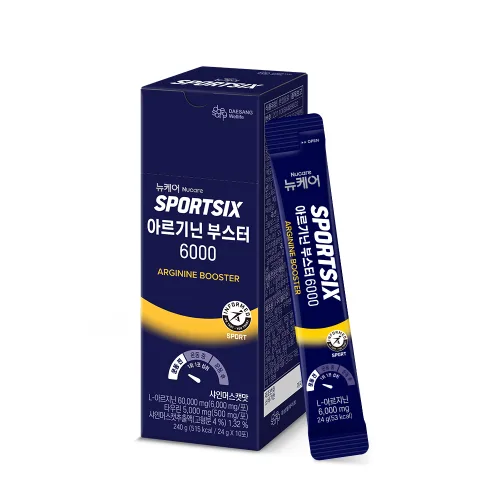 뉴케어스포식스 정품 아르기닌 부스터 6000 10p, 240g, 1개