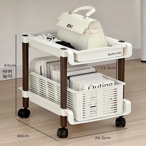 이동식책장 수납선반 북 책상옆정리 책상아래 선반 3단 코너정리 제품 인테리어 만화책장 이동식 보관 코너 틈새