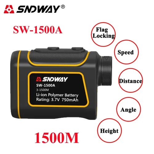 [작업용]SNDWAY 레이저 거리 측정기 단안 망원경, 사냥용 골프 텔레메트로  , 500M -